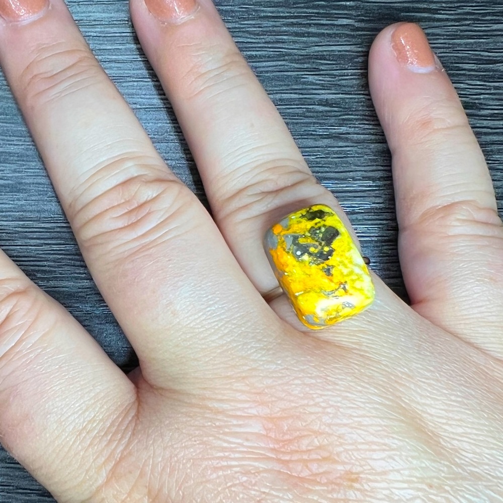 Bumblebee Jasper Stone Ring
